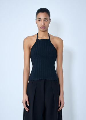 Jacquemus La Maille Tablier Top Navy jac0264017
