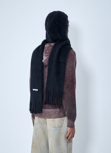 Acne Studios 울 프린지 스카프 블랙 acn0163007