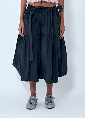 LN-CC® - Cecilie Bahnsen: CBcai Midi Skirt - Black Cecilie Bahnsen CBcai Midi Skirt Black cec0263013