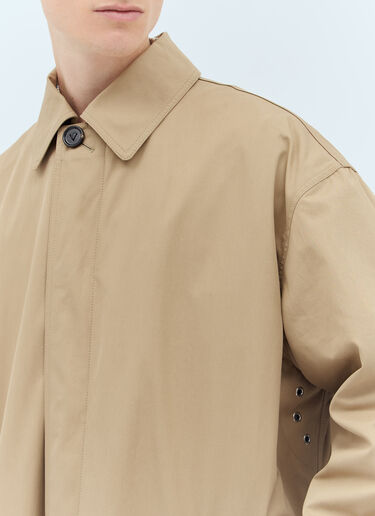 LN-CC® - Bottega Veneta: Cotton Twill Trench Coat - Beige Bottega Veneta Cotton Twill Trench Coat Beige bov0157005