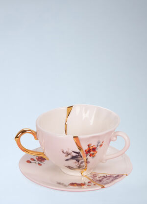 Seletti Kintsugi Teacup And Saucer Multicolour wps0692102