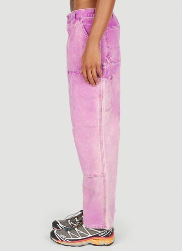 LN-CC® - NOTSONORMAL: Washed Working Jeans - Purple NOTSONORMAL Washed Working Jeans Purple nsm0351008