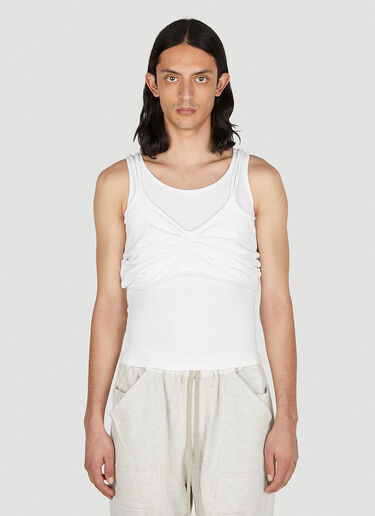 LN-CC® - Mainline:RUS/Fr.CA/DE: Draped Tank Top - White Mainline:RUS/Fr.CA/DE Draped Tank Top White mai0352003