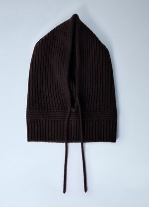 LN-CC® - Miu Miu: Logo Motif Beanie Hat - Brown Miu Miu Logo Motif Beanie Hat Brown miu0262010