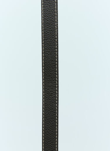 LN-CC® - TOTEME: Slim Leather Belt - Black TOTEME Slim Leather Belt Black tot0255049