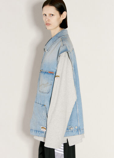 LN-CC® - Martine Rose: 데님 질레 - 블루 Martine Rose 데님 질레 블루 mtr0255010