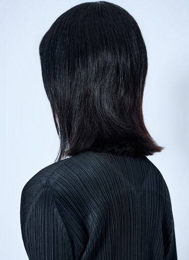 LN-CC® - Pleats Please Issey Miyake: Pleated Wrap Top - Black Pleats Please Issey Miyake Pleated Wrap Top Black plp0264013