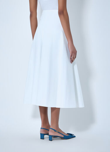 Jacquemus A-line Midi Skirt White jac0264015