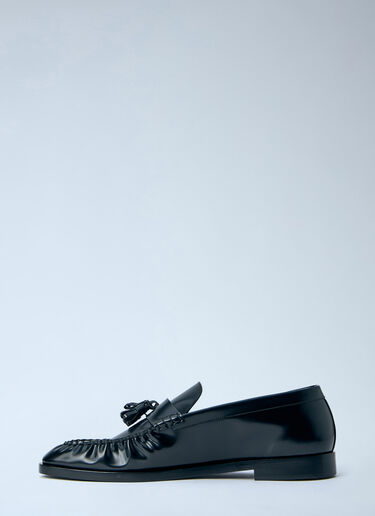 LN-CC® - The Row: Leather Loafers - Black The Row Leather Loafers Black row0164012