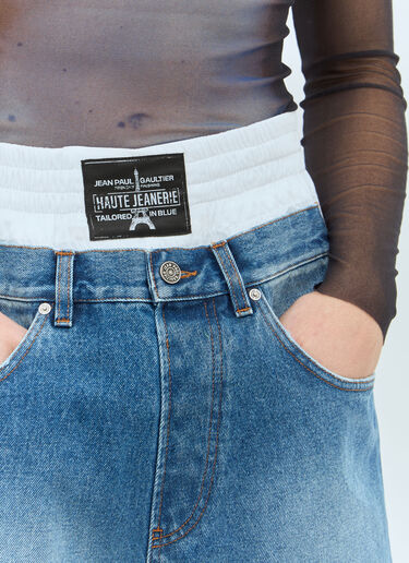 Jean Paul Gaultier Denim Panels Cotton Shorts Blue jpg0159002