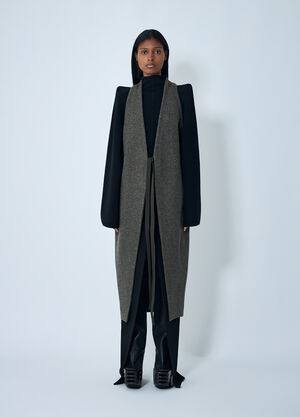 Rick Owens 羊毛披肩式背心   灰色 ric0262001