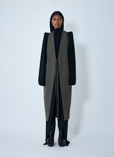 Rick Owens ウール ドレープ ウエストコート   グレー ric0262001