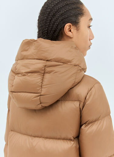 Max Mara Water-Repellent Down Jacket Brown max0258026