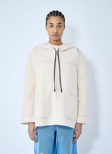 LN-CC® - Marni: Wool-And-Cashmere Hooded Jacket - Beige Marni Wool-And-Cashmere Hooded Jacket Beige mni0259006