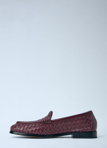 Bottega Veneta Silenzio Loafers Burgundy bov0264036