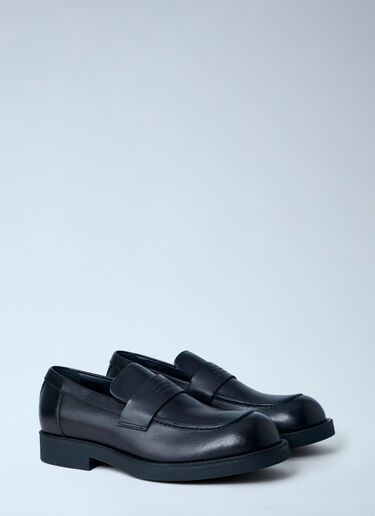 MM6 Maison Margiela 皮革便士乐福鞋 黑色 mmm0163023