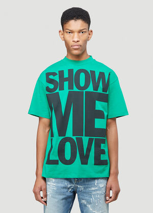 LN-CC® - Honey Fucking Dijon: Show Me Love T-Shirt - Green Honey Fucking Dijon Show Me Love T-Shirt Green hdj0342005