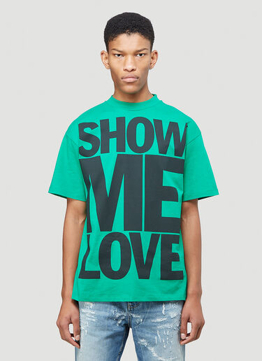 LN-CC® - Honey Fucking Dijon: Show Me Love T-Shirt - Green Honey Fucking Dijon Show Me Love T-Shirt Green hdj0342005