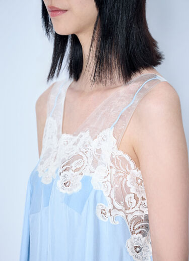 Maison Margiela Taped Slip Mini Dress Light Blue mla0264052