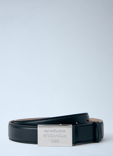 Acne Studios Engraved Logo Leather Belt Black acn0164022