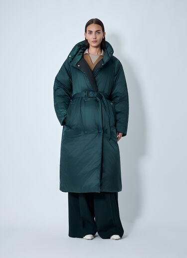 LN-CC® - Lacoste: Satin Padded Coat - Green Lacoste Satin Padded Coat Green lac0262001