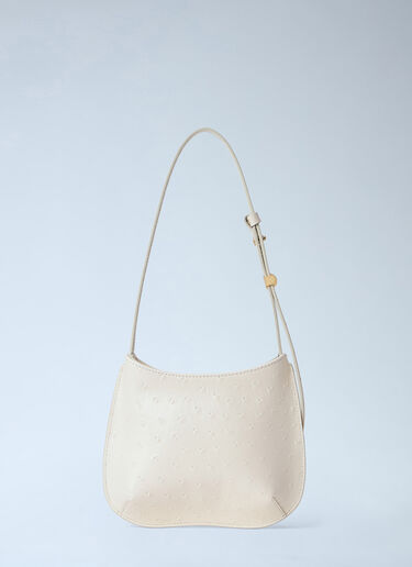 LN-CC® - Jacquemus: Le Petit Bisou Shoulder Bag - White Jacquemus Le Petit Bisou Shoulder Bag White jac0264055