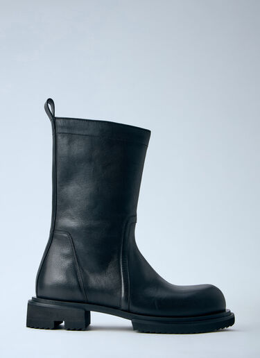 LN-CC® - Rick Owens: Creeper Gabe Boots - Black Rick Owens Creeper Gabe Boots Black ric0163039