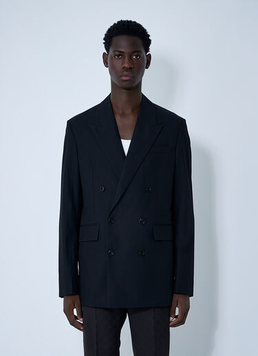 LN-CC® - Gucci: Double-Breasted Blazer - Black Gucci Double-Breasted Blazer Black guc0160004