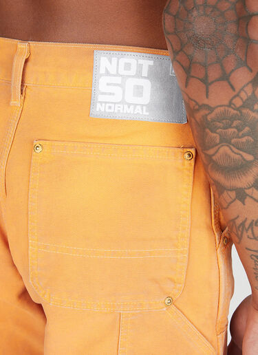 LN-CC® - NOTSONORMAL: Washed Working Shorts - Orange NOTSONORMAL Washed Working Shorts Orange nsm0351009