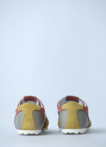 LN-CC® - Marni: Softy Soccer Leather Sneakers - Green Marni Softy Soccer Leather Sneakers Green mni0262008