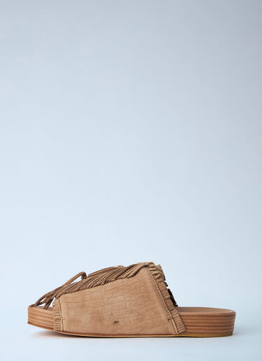 Visvim Christo Shaman Folk Sandals Beige vis0164002