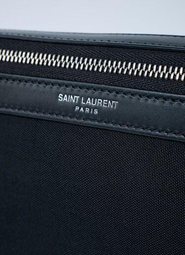 LN-CC® - Saint Laurent: Cassandre Canvas Belt Bag - Black Saint Laurent Cassandre Canvas Belt Bag Black sla0162045