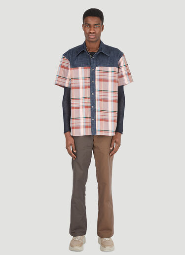 LN-CC® - (Di)vision: Hybrid Denim Shirt - Blue (Di)vision Hybrid Denim Shirt Blue div0146004