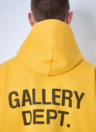 LN-CC® - Gallery Dept.: 90s Hooded Sweatshirt - Yellow Gallery Dept. 90s Hooded Sweatshirt Yellow gdp0160003
