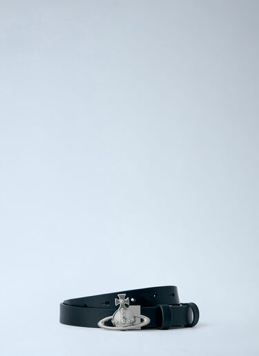 Vivienne Westwood Small Orb Buckle Belt Black vvw0263034