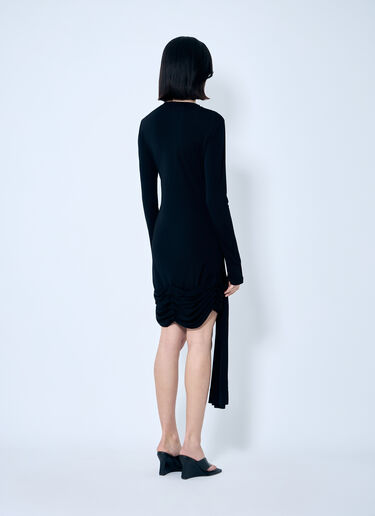 JW Anderson 垂褶下摆连衣裙  黑色 jwa0259003