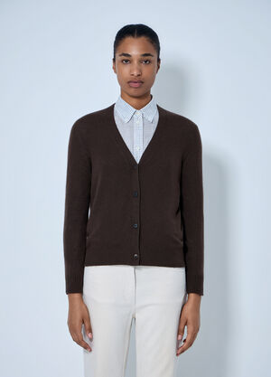 LN-CC® - The Row: Ovidia Cardigan - Brown The Row Ovidia Cardigan Brown row0265004