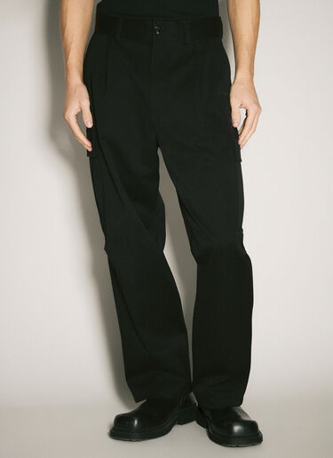 LN-CC® - Dolce & Gabbana: Twill Cargo Pants - Black Dolce & Gabbana Twill Cargo Pants Black dol0158004