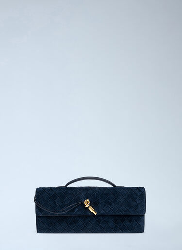Bottega Veneta Long Andiamo Clutch Blue bov0262047