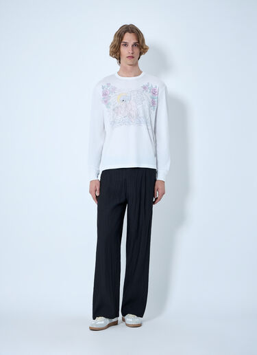 Our Legacy Graphic Long Sleeve T-Shirt White our0164067