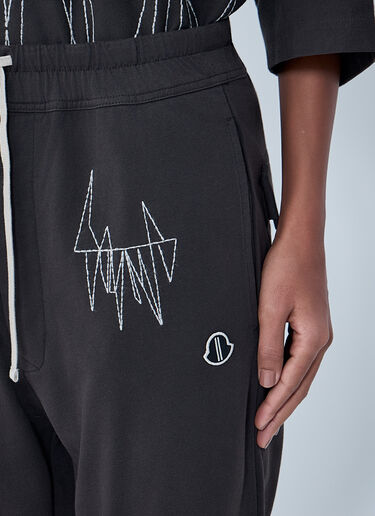 Moncler + Rick Owens Elasticated Waist Drawstring Pants Grey mcs0363020