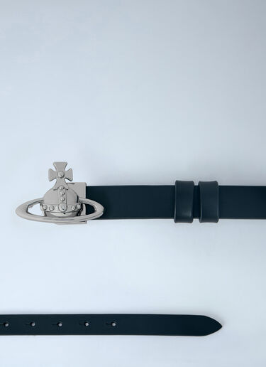 Vivienne Westwood Small Orb Buckle Belt Black vvw0263034