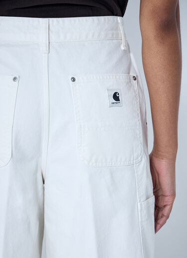 LN-CC® - Carhartt WIP: Nixon Single Knee Shorts - White Carhartt WIP Nixon Single Knee Shorts White wip0265001