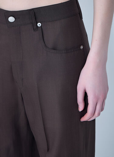Rick Owens Tailored Geth Pants Dark Brown ric0263030