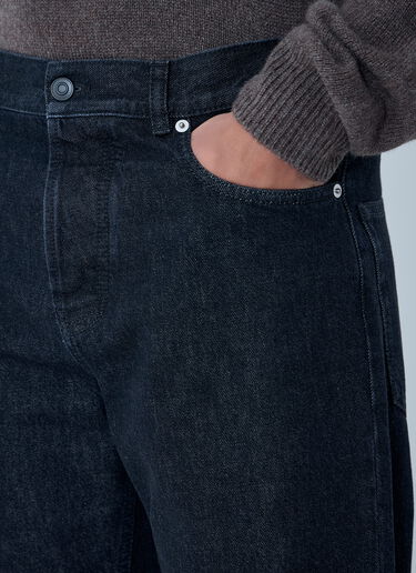 LN-CC® - The Row: Straight-Leg Denim Jeans - Black The Row Straight-Leg Denim Jeans Black row0163004