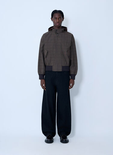 LN-CC® - Prada: Hooded Wool Jacket - Brown Prada Hooded Wool Jacket Brown pra0163005