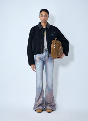 LN-CC® - Acne Studios: Fitted Glitter Jeans - Blue Acne Studios Fitted Glitter Jeans Blue acn0264019