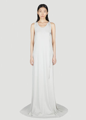 Ann Demeulemeester X-Long Flared Dress Grey ann0252018