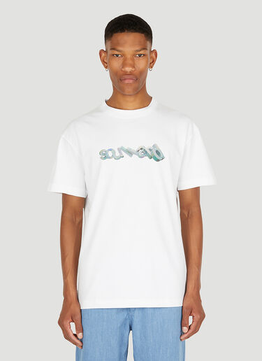 LN-CC® - Soulland: Tilting Logo T-Shirt - White Soulland Tilting Logo T-Shirt White sld0149006