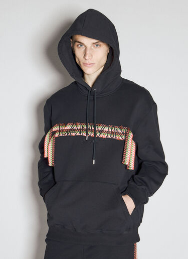 Lanvin カーブレース フード付きスウェットシャツ　ブラック  ブラック lnv0155002